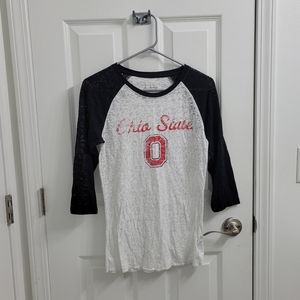 Ohio State 3/4 Sleeve Top